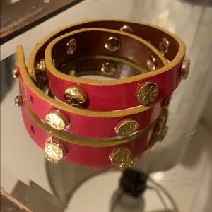 Tory Burch Wrap Bracelet in Coral